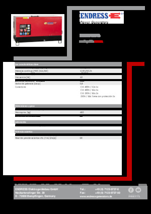 Generatoare de curent diesel Endress ESE 15 YW-B