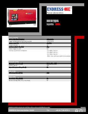 Generatoare de curent diesel Endress ESE 15 YW-B