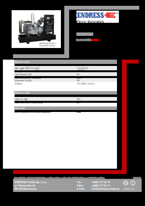 Generatoare de curent diesel Endress ESE 15 YW 