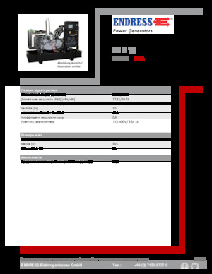 Generatoare de curent diesel Endress ESE 15 YW 