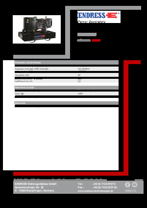 Generatoare de curent diesel Endress ESE 150 PW 