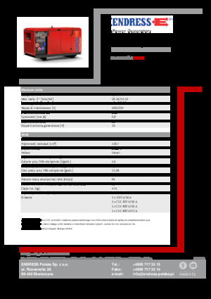 Generatoare de curent diesel Endress ESE 1606 DYS-GT ES ISO DI