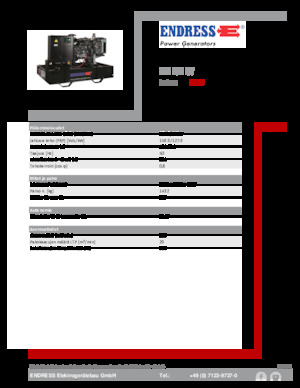 Generatoare de curent diesel Endress ESE 175 IW