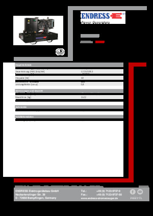 Generatoare de curent diesel Endress ESE 190 IW