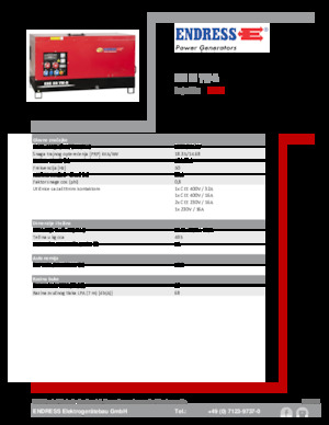 Generatoare de curent diesel Endress ESE 20 YW-B