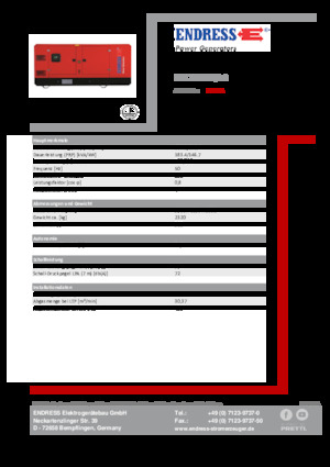 Generatoare de curent diesel Endress ESE 200 PW/AS 