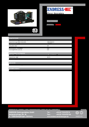 Generatoare de curent diesel Endress ESE 220 IW