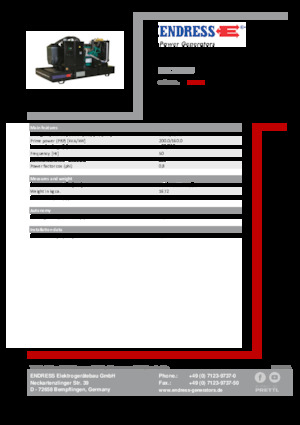 Generatoare de curent diesel Endress ESE 220 IW
