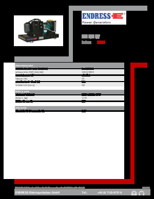 Generatoare de curent diesel Endress ESE 275 IW