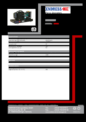 Generatoare de curent diesel Endress ESE 330 IW