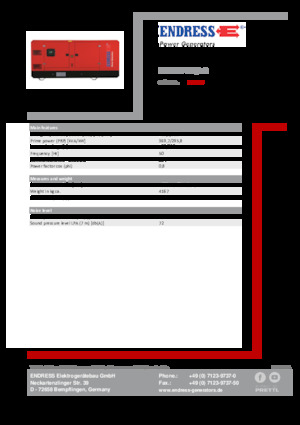 Generatoare de curent diesel Endress ESE 405 VW/AS 