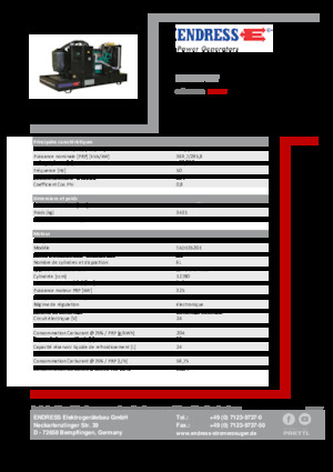 Generatoare de curent diesel Endress ESE 405 VW 