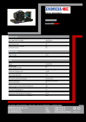 Generatoare de curent diesel Endress ESE 405 VW 