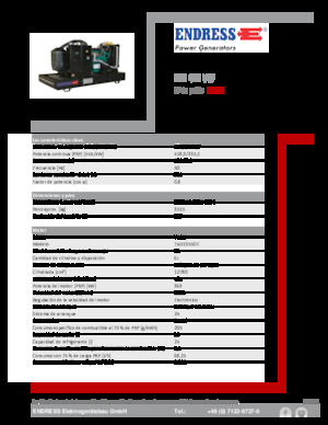 Generatoare de curent diesel Endress ESE 465 VW 
