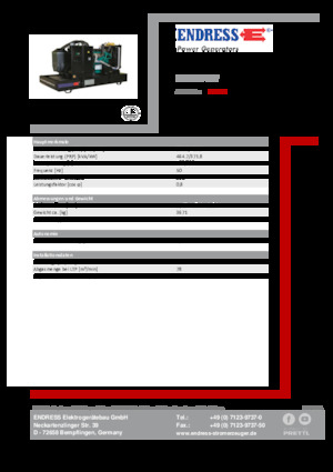 Generatoare de curent diesel Endress ESE 515 VW 