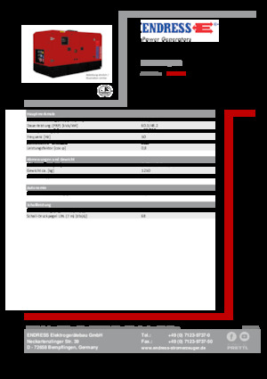 Generatoare de curent diesel Endress ESE 60 IW/MS