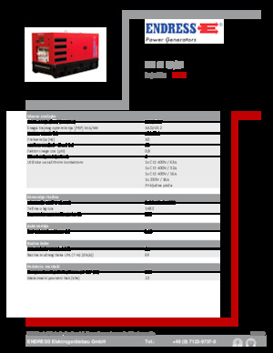 Generatoare de curent diesel Endress ESE 60 IW/RS