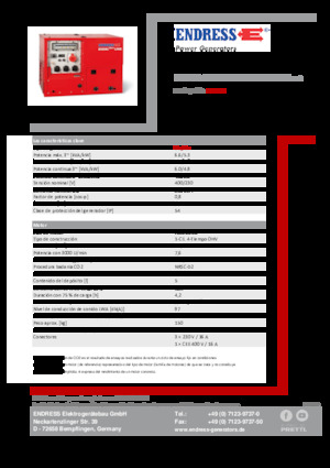 Generatoare de curent pe benzină Endress ESE 608 DHG ES DI ISO Duplex Silent