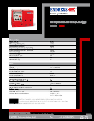 Generatoare de curent pe benzină Endress ESE 608 DHG ES DI ISO Duplex Silent