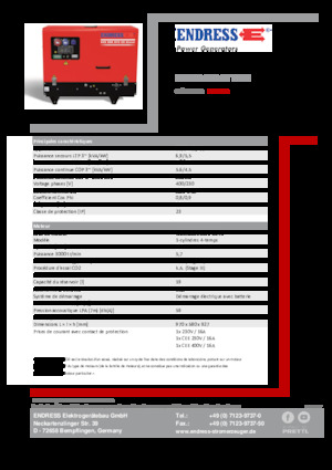 Generatoare de curent pe benzină Endress ESE 608 DYS-GT ES DI