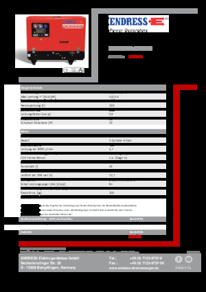 Generatoare de curent pe benzină Endress ESE 608 YS-GT ES DI