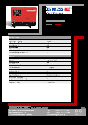Generatoare de curent pe benzină Endress ESE 608 YS-GT ES DI