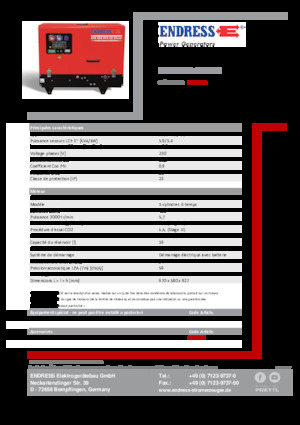 Generatoare de curent pe benzină Endress ESE 608 YS-GT ES DI