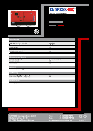 Generatoare de curent diesel Endress ESE 90 IW/AS