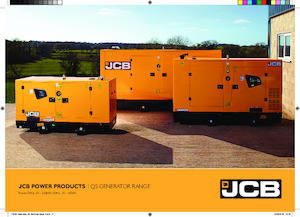 Generatoare de curent diesel JCB G33QS