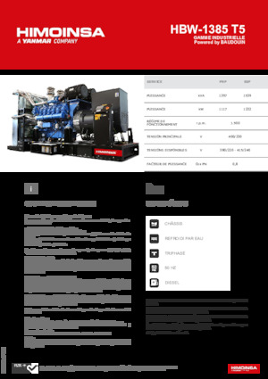 Generatoare de curent diesel HIMOINSA HBW-1385 T5