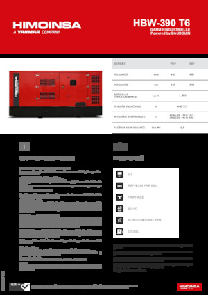 Generatoare de curent diesel HIMOINSA HBW-390 T6