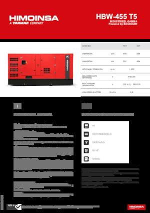 Generatoare de curent diesel HIMOINSA HBW-455 T5
