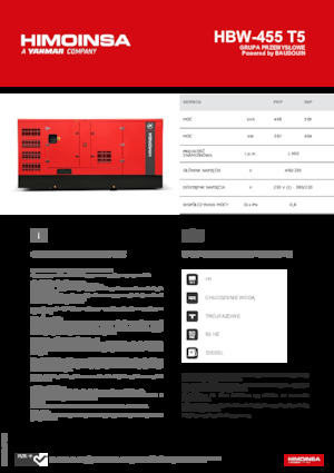 Generatoare de curent diesel HIMOINSA HBW-455 T5