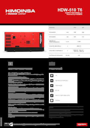 Generatoare de curent diesel HIMOINSA HDW-510 T6