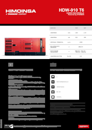 Generatoare de curent diesel HIMOINSA HDW-910 T6