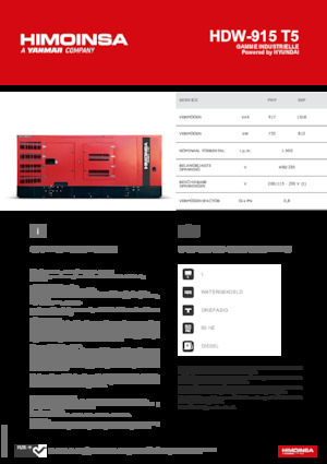 Generatoare de curent diesel HIMOINSA HDW-915 T5