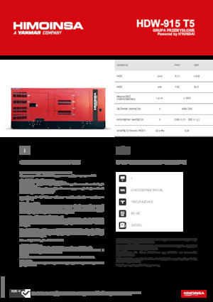 Generatoare de curent diesel HIMOINSA HDW-915 T5