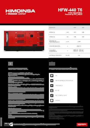Generatoare de curent diesel HIMOINSA HFW-440 T6