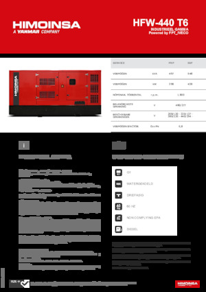 Generatoare de curent diesel HIMOINSA HFW-440 T6