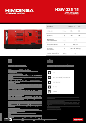 Generatoare de curent diesel HIMOINSA HSW-325 T5