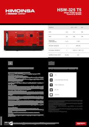 Generatoare de curent diesel HIMOINSA HSW-325 T5
