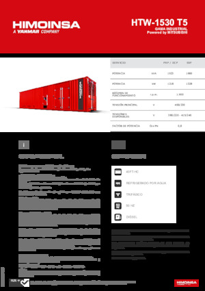 Generatoare de curent diesel HIMOINSA HTW-1530 T5