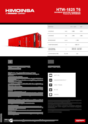 Generatoare de curent diesel HIMOINSA HTW-1825 T6