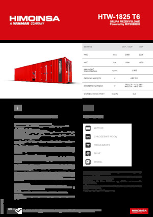 Generatoare de curent diesel HIMOINSA HTW-1825 T6