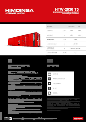 Generatoare de curent diesel HIMOINSA HTW-2030 T5