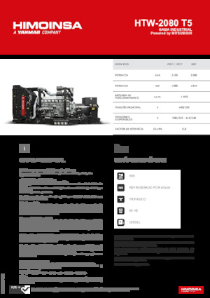 Generatoare de curent diesel HIMOINSA HTW-2080 T5