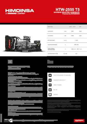 Generatoare de curent diesel HIMOINSA HTW-2555 T5