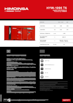 Generatoare de curent diesel HIMOINSA HYW-1095 T6