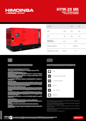 Generatoare de curent diesel HIMOINSA HYW-20 M6