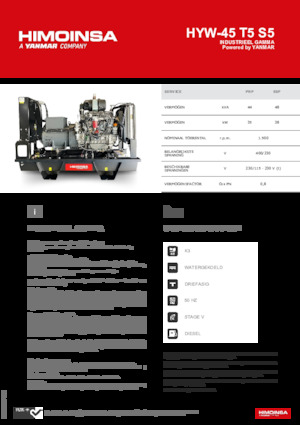 Generatoare de curent diesel HIMOINSA HYW-45 T5 S5